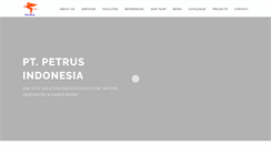 Desktop Screenshot of petrusindonesia.com